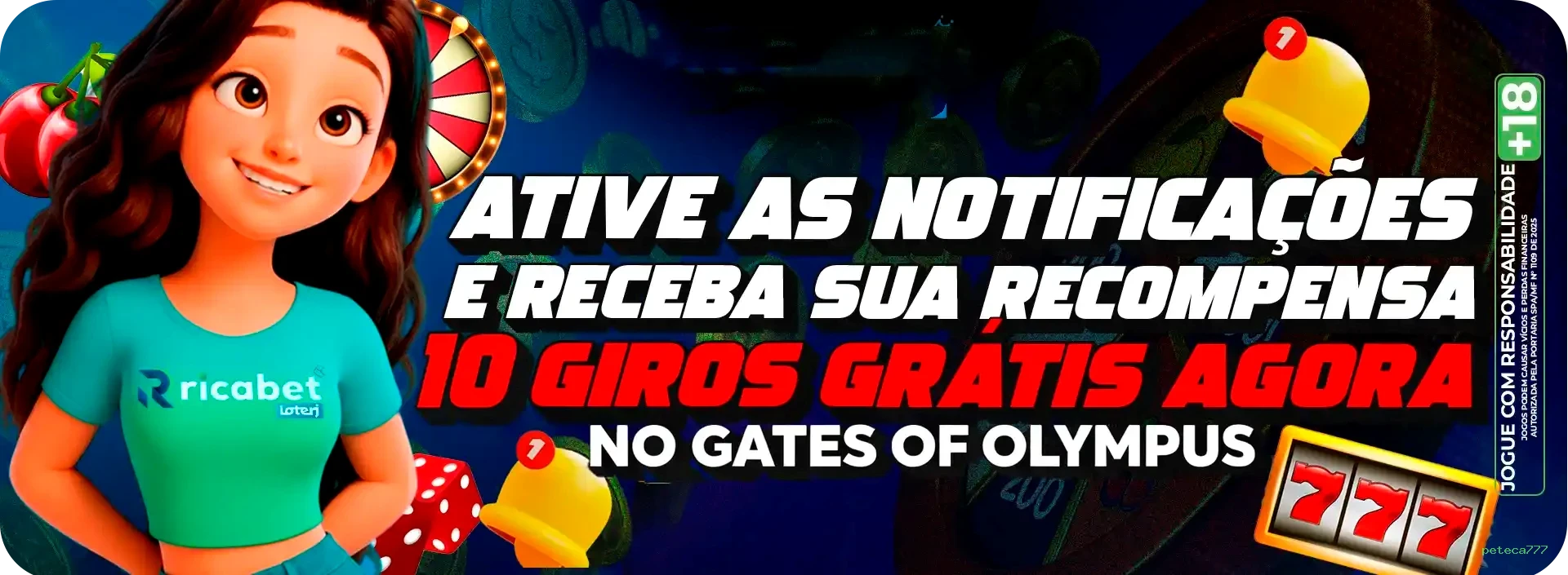 Bônus exclusivos membros VIP peteca777